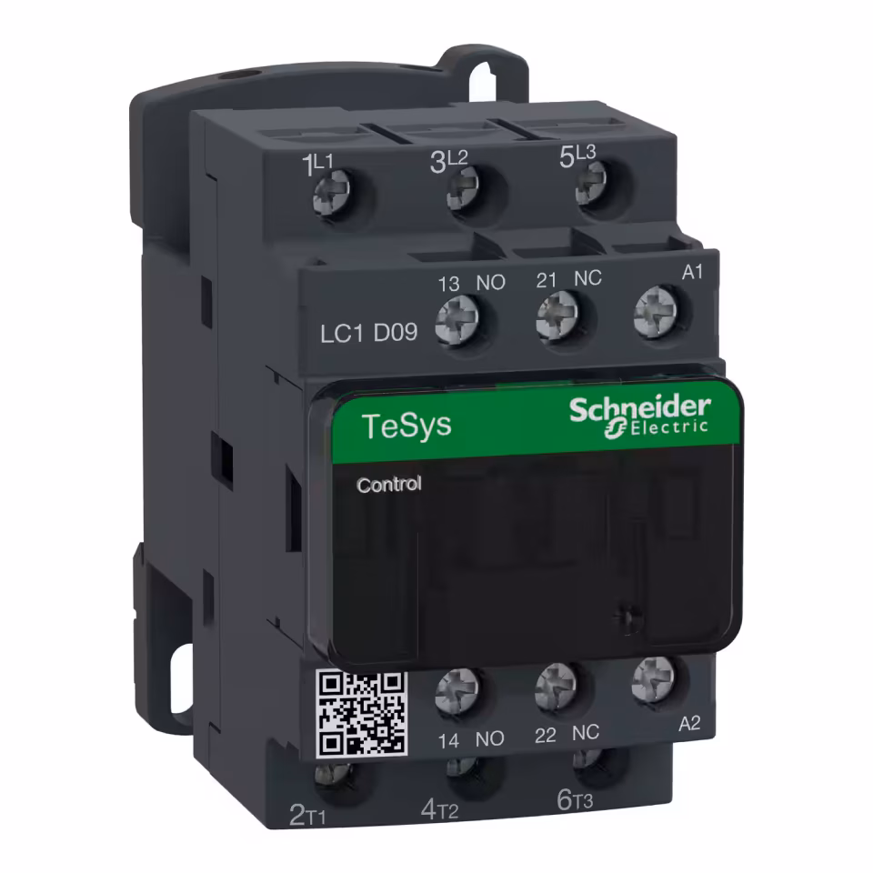 Schneider LC1D09M7 - TeSys Deca Kontaktör - 3P - 9A - 220V AC Bobin
