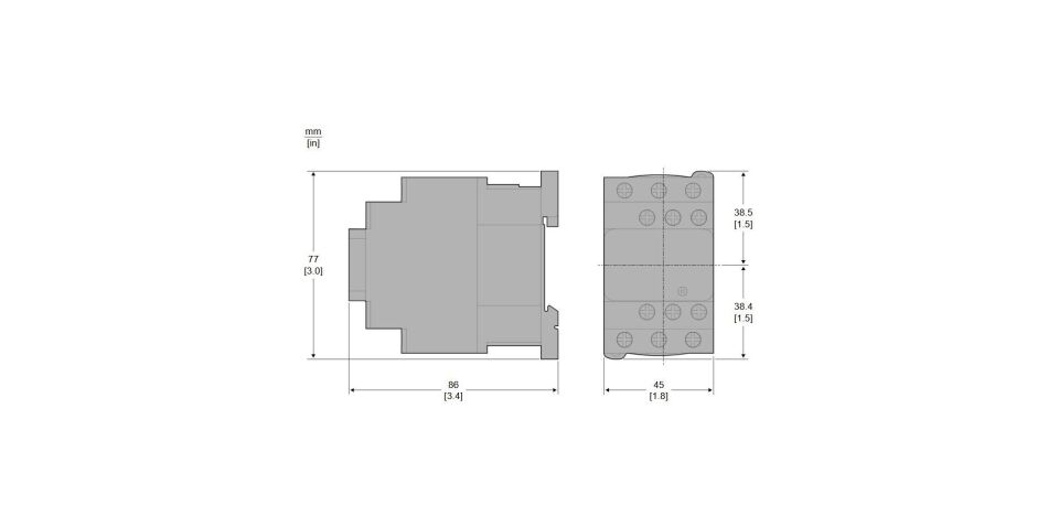 Schneider LC1D09B7 - TeSys Deca Kontaktör - 3P - 9A - 24V AC Bobin