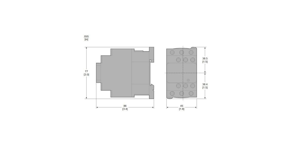 Schneider LC1D12BD - TeSys Deca Kontaktör - 3P - 12A - 24V DC Bobin