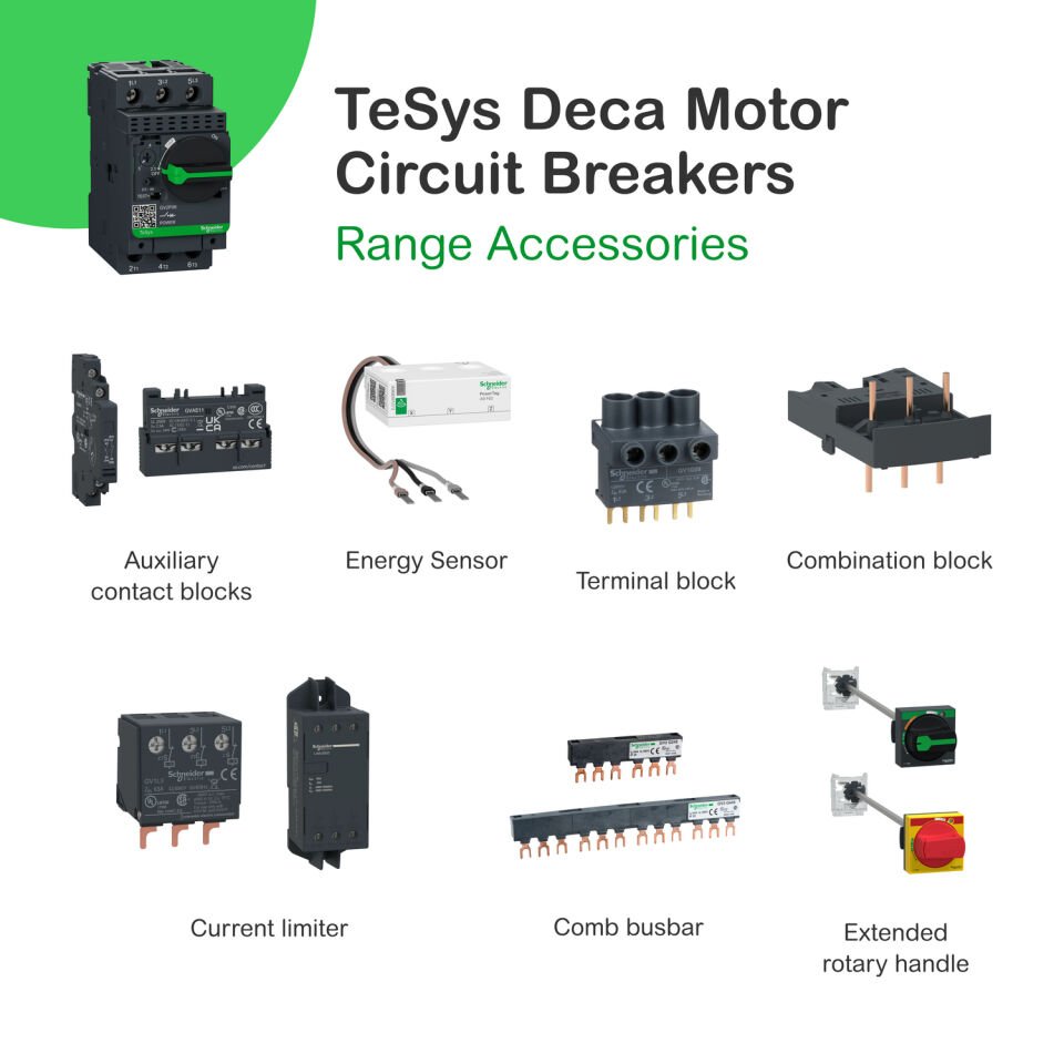 Schneider GV2P10 - TeSys GV2 Motor Koruma Şalteri - 4-6.3A - Döner Saplı
